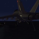 FA-18F on short final to trap
