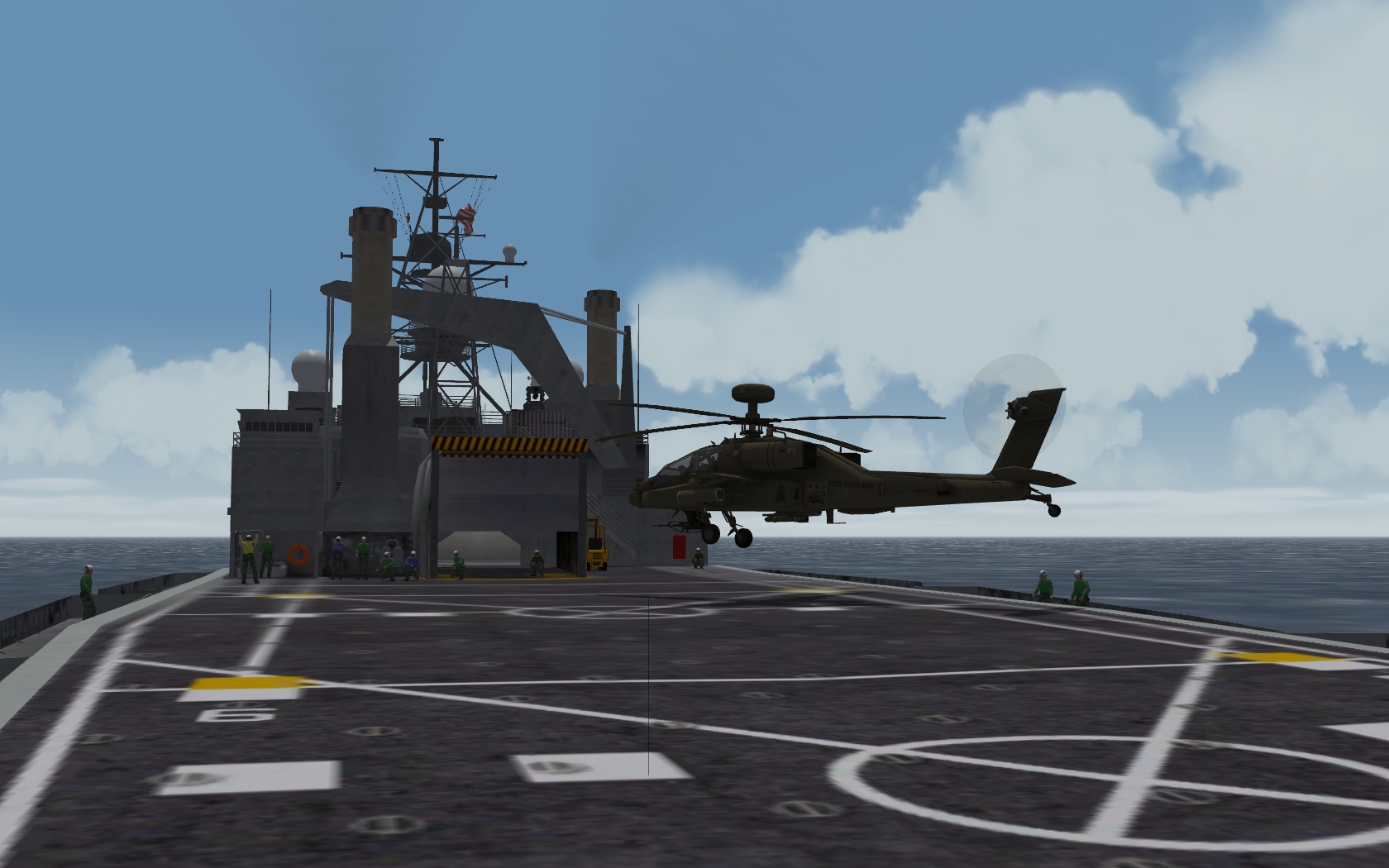 Army Helicopters On Navy Ships