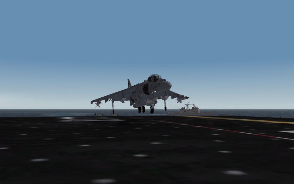 Harrier coming aboard