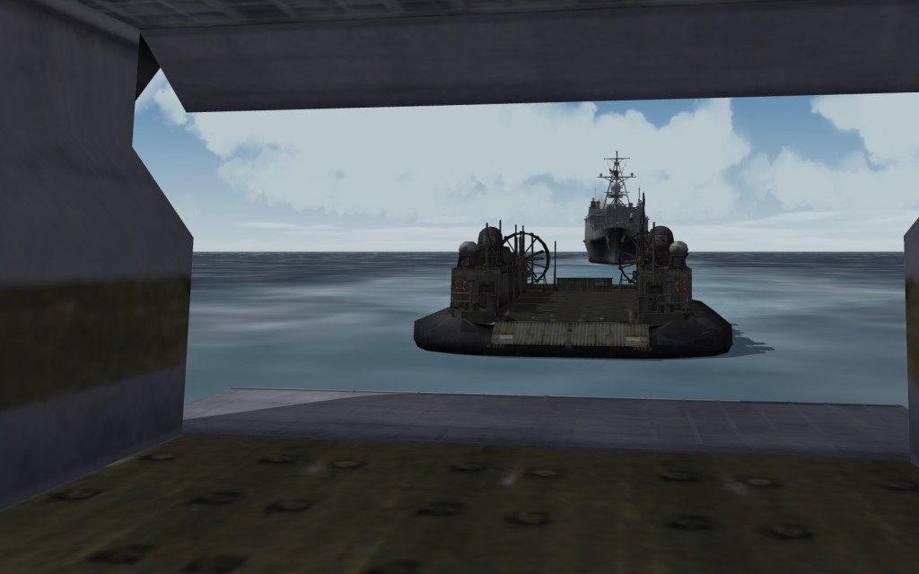 Hovercraft docking
